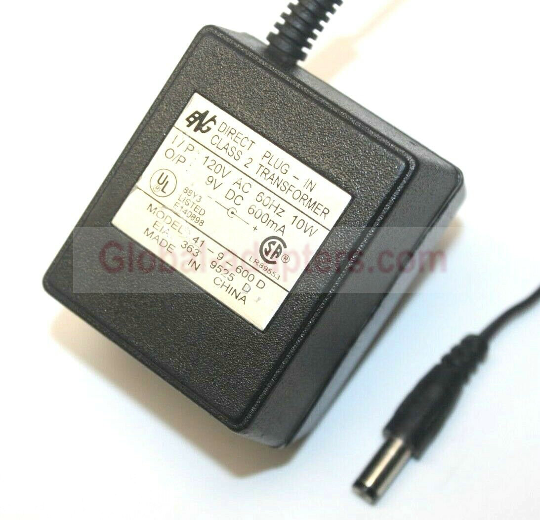 New 9V 600mA ENG 41-9-600 D Direct Plug-In Class 2 Transformer Power Supply Ac Adapter